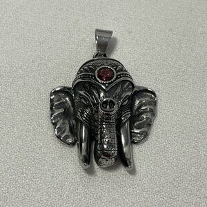 MARZ Large Stainless Steel Elephant Pendant
